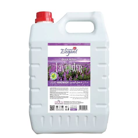 Elegant Liter Hand Wash Liquid Refill Lavender Hygieneforall