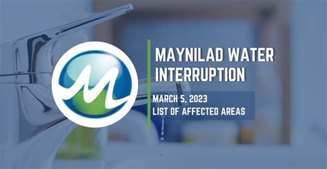 Maynilad Water Interruption Schedule for March 5, 2023 - WhatALife!