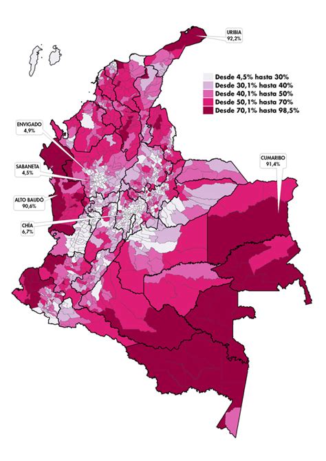 Colombia Medida De Pobreza Multidimensional Municipal Mppn