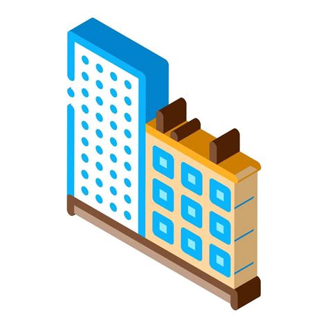 Multi Storey Building Isometric Icon Vector Illustration 19473075