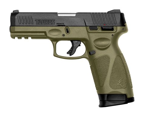 Buy Taurus G3 9mm Striker Fired Pistol With OD Green Frame Taurus