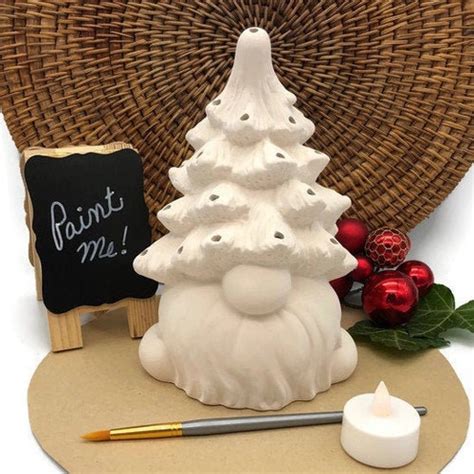 Small Ceramic Bisque Christmas Tree Ready To Paint Etsy