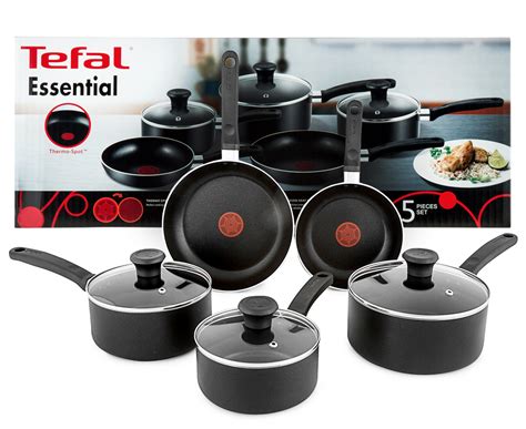 Tefal Essential Non-Stick 5-Piece Cookware Set | Catch.co.nz