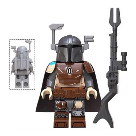 Boneco Mando The Mandalorian Blocos De Montar Star Wars No Shoptime