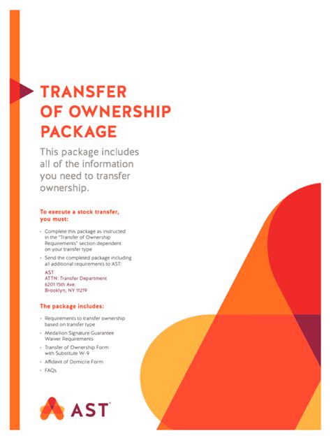 Ast Transfer Of Ownership Form Fill Online Printable Fillable