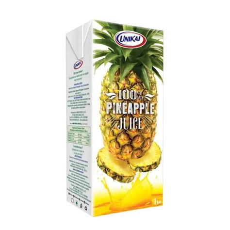 Buy Unikai Pineapple Uht Juice No Added Sugar 1l Online In Oman Talabat Oman