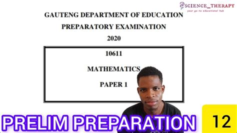 MATHS PAPER 1 PRELIM REVISION GAUTENG GRADE 12 YouTube