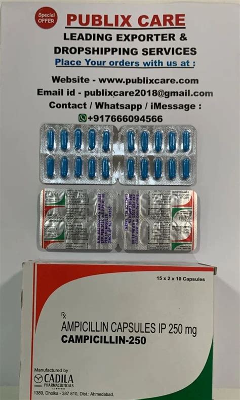 Campicillin Mg Tablets At Rs Stripe Ampicillin Capsules In