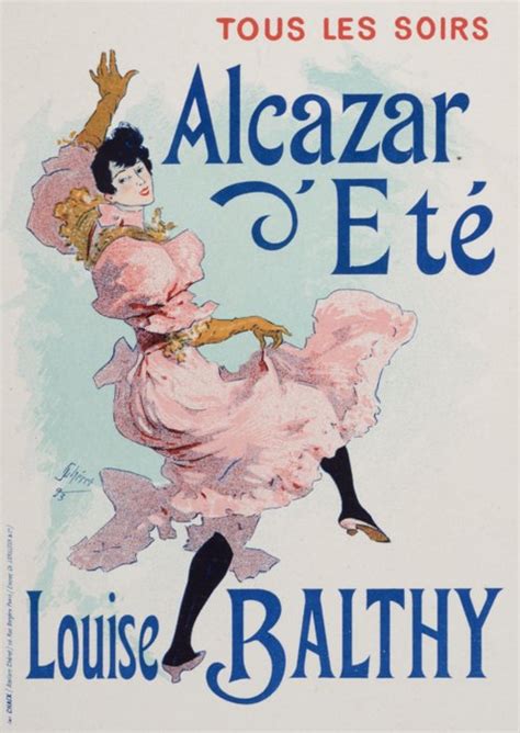 Jules Chéret 1836 1932 Alcazar d Été Louise Balthy Catawiki