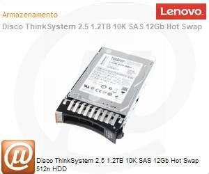 Lenovo 7XB7A00027 Disco ThinkSystem 2 5 1 2TB 10K SAS 12Gb Hot Swap 512n HDD MicroSafe
