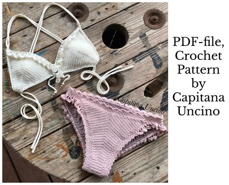 Pdf File For Crochet PATTERN Liliana Bikini Top And Cheeky Etsy