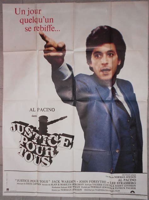 Poster Justice For All And Justice For All Al Pacino Jewison Law 120x1