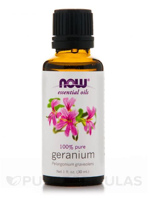 Now Essential Oils Geranium Oil Fl Oz Ml Now Pureformulas