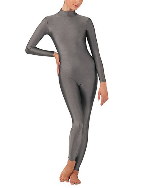 Long Sleeve Mock Neck Unitard With Back Zipper By Baltogs