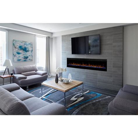 Dimplex Prism 74 In Wall Mounted Electric Fireplace With Acrylic Ember