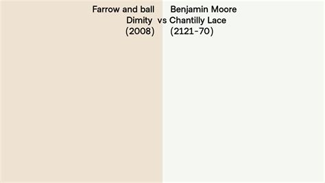 Farrow And Ball Dimity 2008 Vs Benjamin Moore Chantilly Lace 2121 70