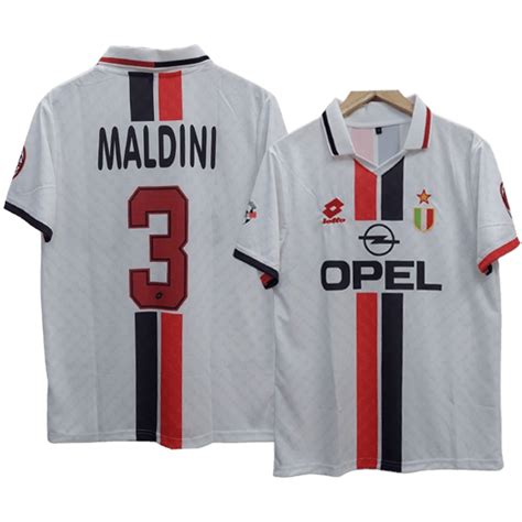 Maldini Ac Milan 1996-97 Away Jersey | Retro collection - Cyberried Store