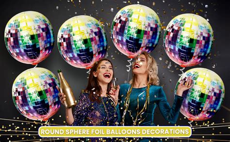 Katchon Big Disco Ball Balloons Inch Pack Of Disco Balloons