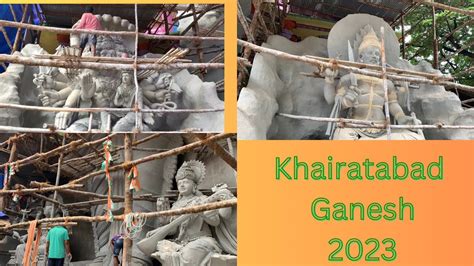 Khairatabad Ganesh Update 63ft Maha Vidya Ganapathi Making Process