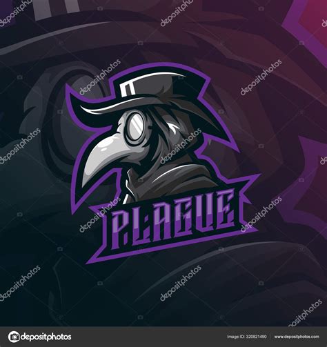 Plague doctor mascot logo design vector with modern illustration Stock ...