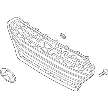 J Genuine Hyundai Radiator Grille Assembly