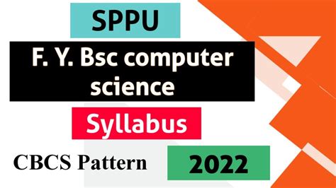 FY BCS Syllabus Fy Bsc Computer Science Syllabus Sppu Bcs Pune