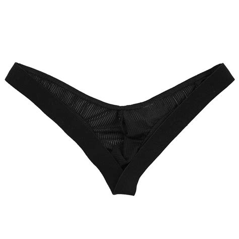 Buy Men Sexy Pouch Thong T Back Underwear Micro Fishnet Breathable Bikini G String Jockstrap