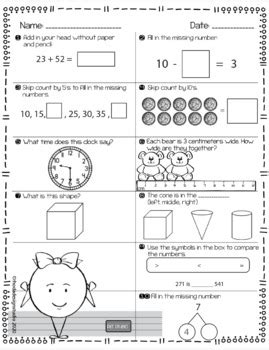 Nwea Map Prep Math Practice Worksheets Rit Band Distance Learning