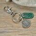 Irish Sixpence And Green Shamrock Key Chain Ireland Coin Etsy Uk