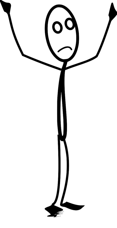 SVG Stickman figura fósforo enojado Imagen e icono gratis de SVG