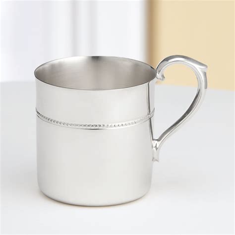 Royal Bead Silverplate Baby Cup Reed And Barton