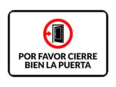 Classic Framed Plus Por Favor Cierre Bien La Puerta Door Or Wall Sign