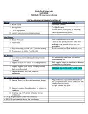 Mf Postpartum Assessment Checklist Bubble He Doc North Park