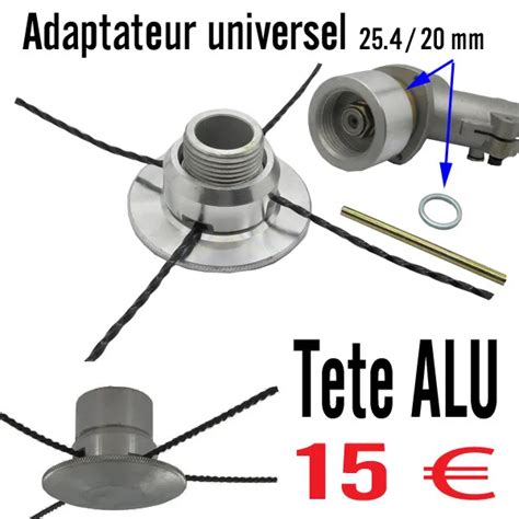 T Te Debroussailleuse Universelle Alu Fil Adaptateur Pour Renvoi D