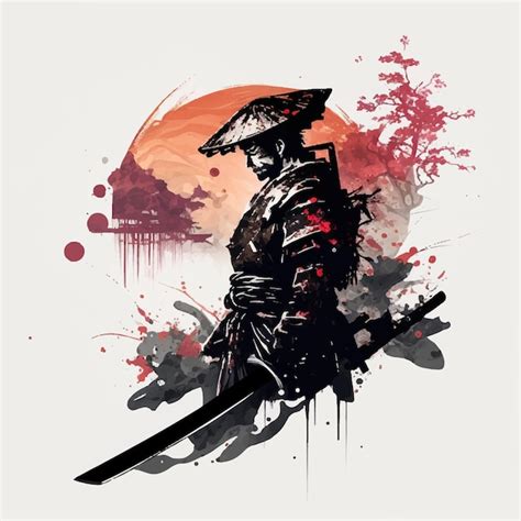 Premium Vector Japanese Samurai Warrior Digital Painting