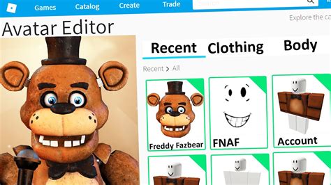 Making Freddy Fazbear A Roblox Account Fnaf Five Nights At Freddy S