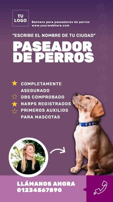 Flyers De Paseador De Perros Para Editar