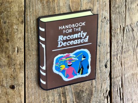 Handbook For The Recently Deceased Sticker Indoor Outdoor Etsy