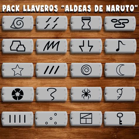 Archivo Stl Pack Llaveros Aldeas Ninja De Naruto Idea De