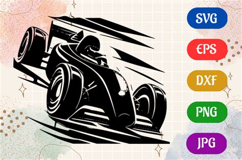 Racing | Black and White Logo Vector Art Graphic by Creative Oasis ...