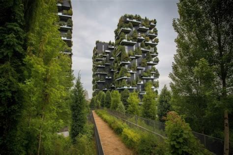 Premium AI Image Italian Firm Bosco Verticale In Milan Vertical Forest