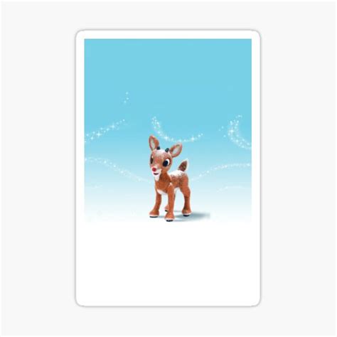 "Baby Rudolph" Sticker for Sale by Slinky-Reebs | Redbubble