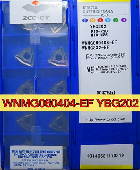 Wnmg Ef Wnmg Ef Ybg Original Zcc Ct Carbide Insert