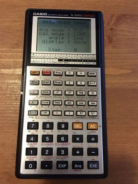 Vintage Casio Calculatorfx 7000g Scientific Calculator A Classic