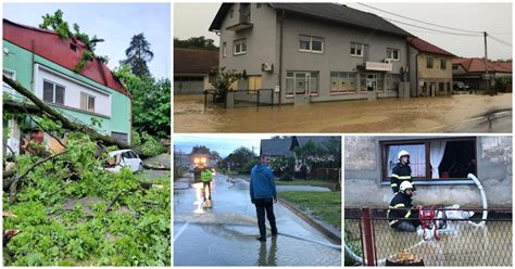 Stra No Jako Olujno Nevrijeme Sru Ilo Stablo Kod Kuhinje Novomarofske