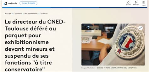 France Le Directeur Du Cned De Toulouse Plug Anal Au Cul Mate Des Enfants Devant Les Coles