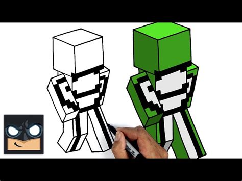 How To Draw DreamWasTaken | Dream SMP || Minecraft Skin Tutorial ...