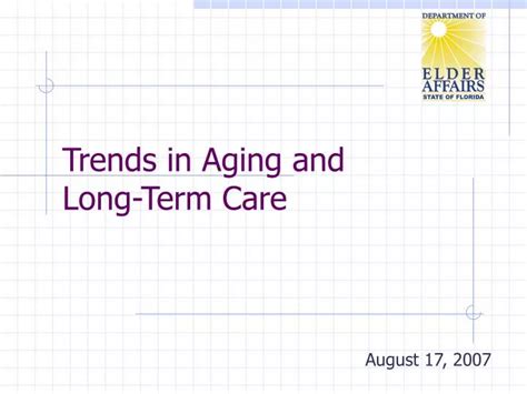 Ppt Trends In Aging And Long Term Care Powerpoint Presentation Free