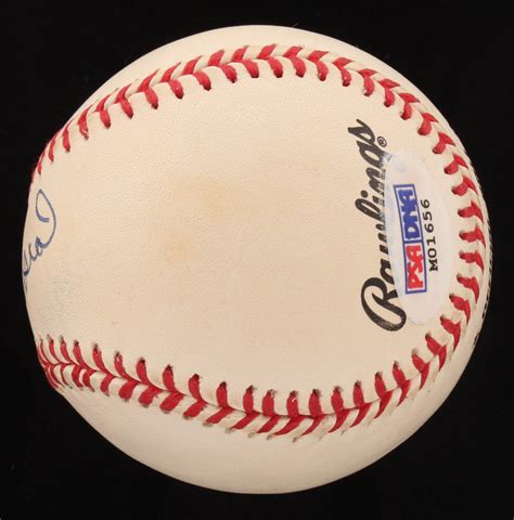 Stan Musial Signed Onl Baseball Psa Hologram Pristine Auction