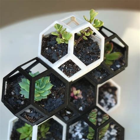 Download free STL file Plantygon - Modular Geometric Stacking Planter ...